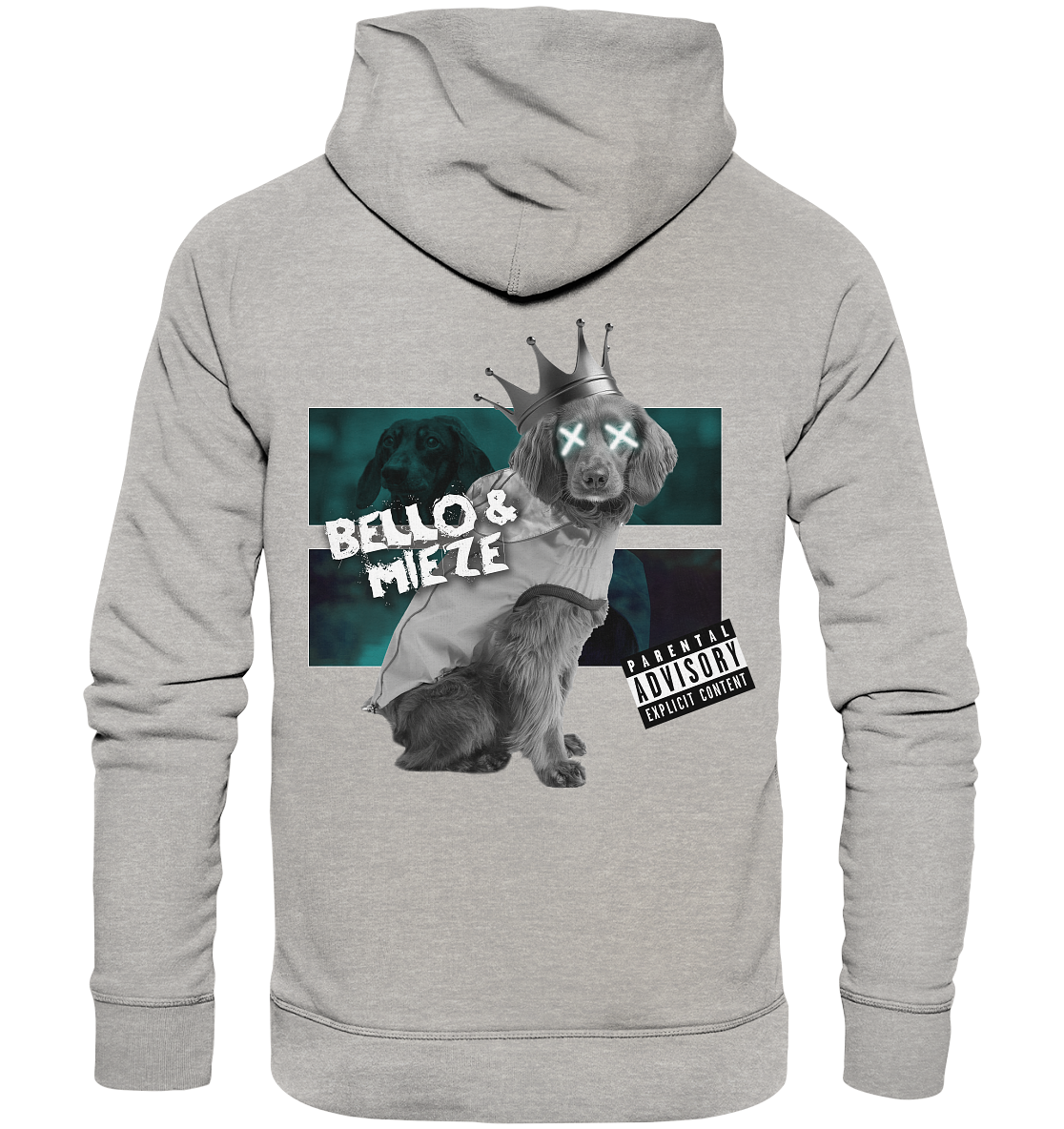 Bello & Mieze - König Hund - Organic Fashion Hoodie