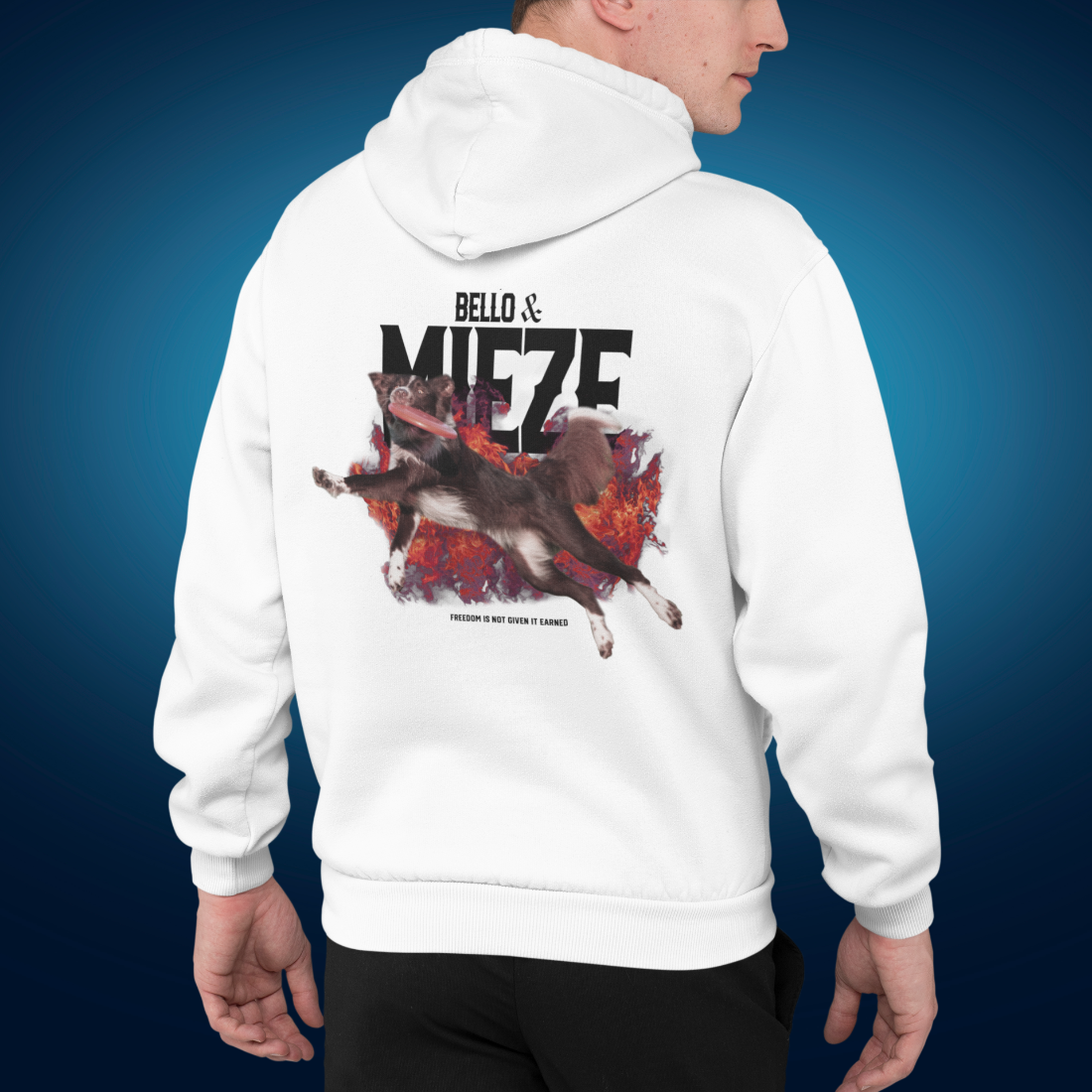 Bello & Mieze - Freedom is not given it earned - Organic Fashion Hoodie