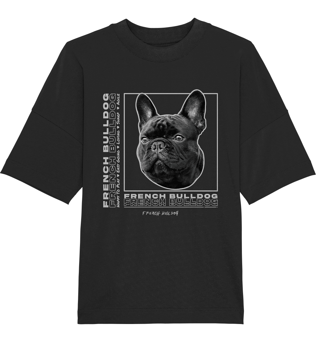 Bello & Mieze - French Bulldog - Organic Oversize Shirt