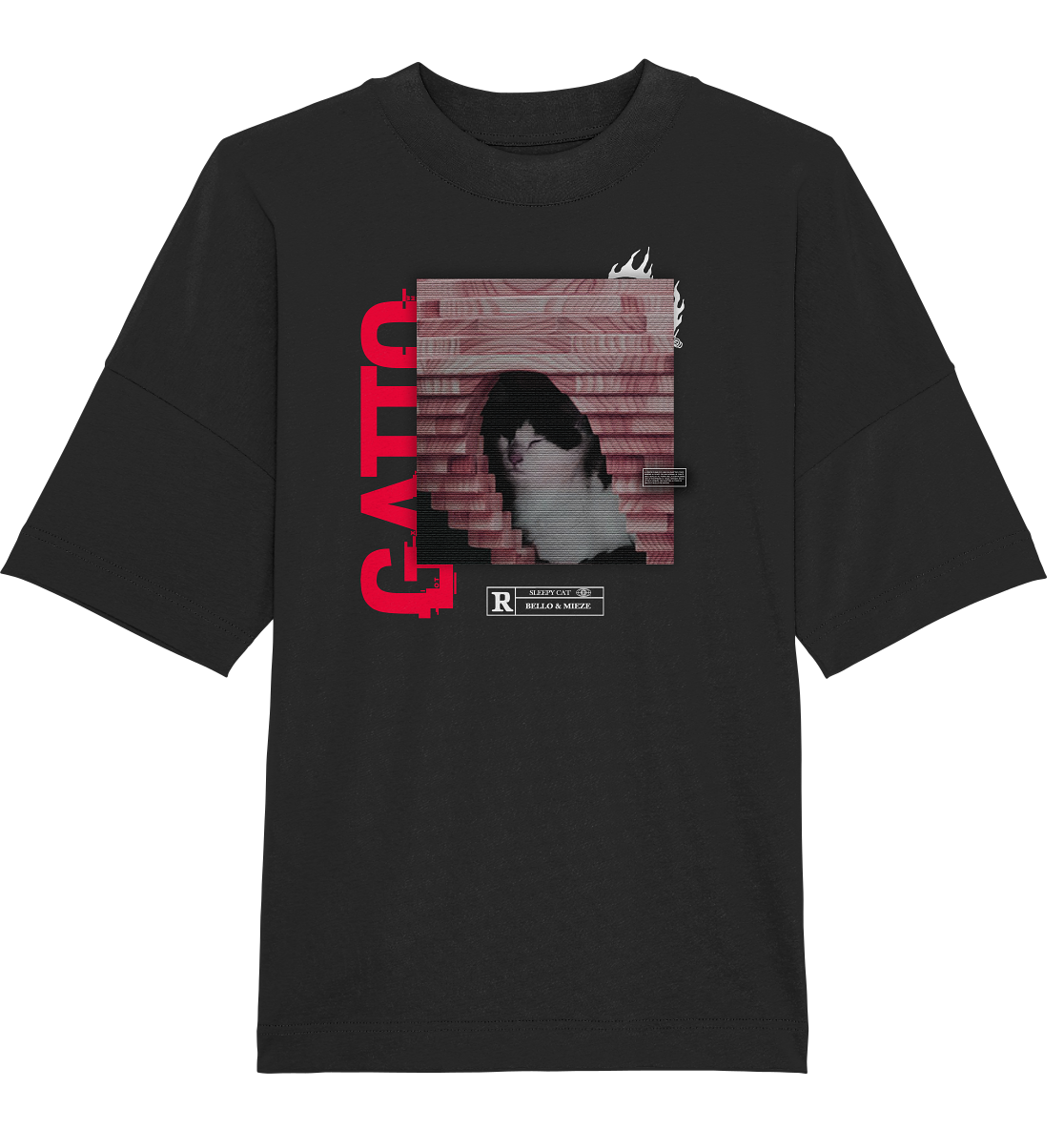 Bello & Mieze - Gatto - Organic Oversize Shirt