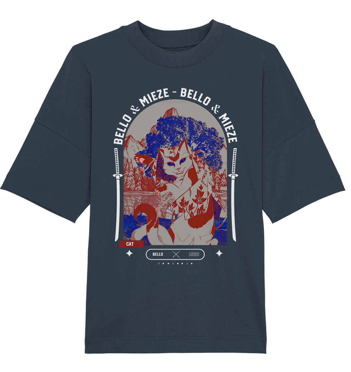Bello & Mieze - Asia Cat - Organic Oversize Shirt