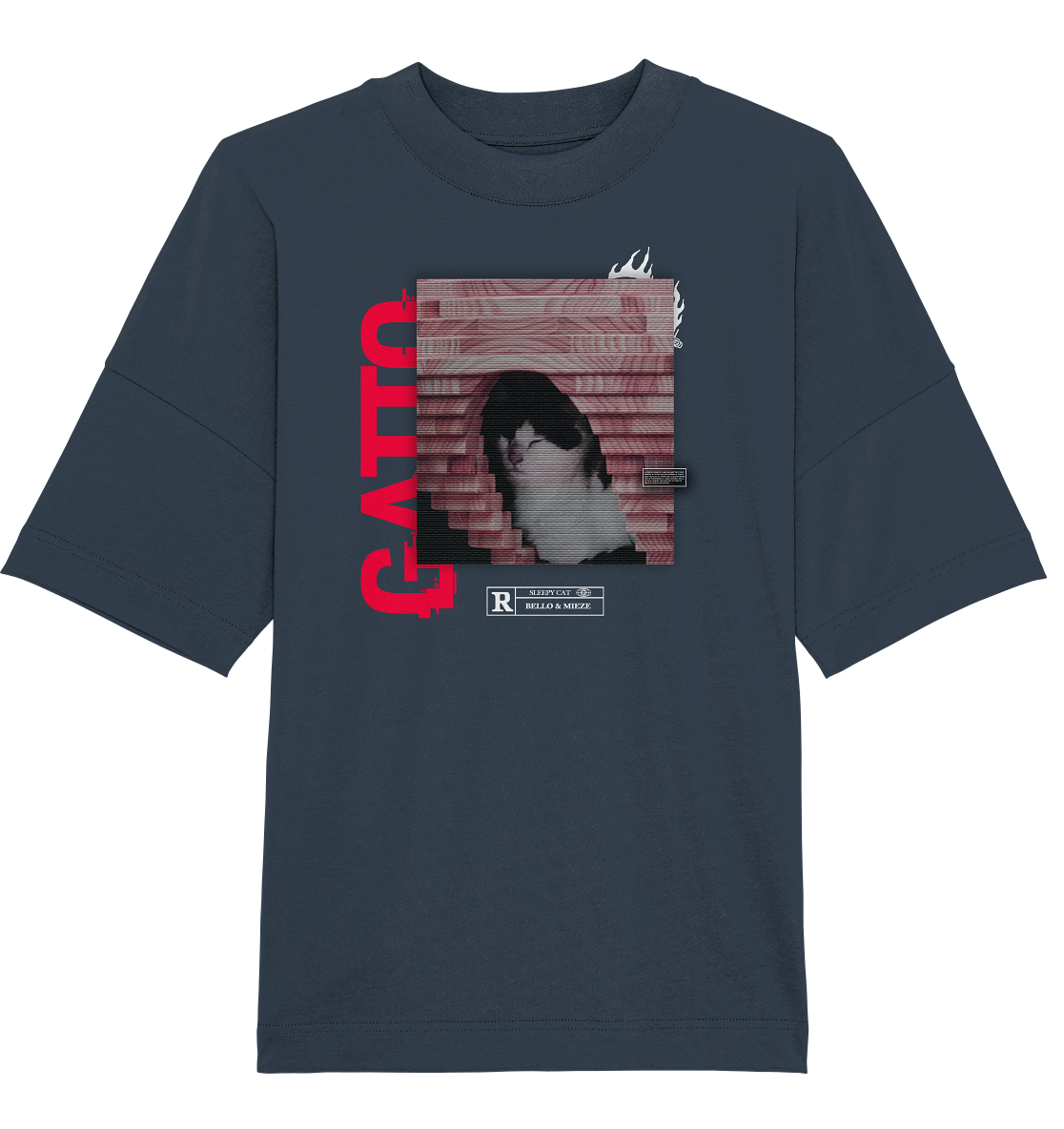Bello & Mieze - Gatto - Organic Oversize Shirt
