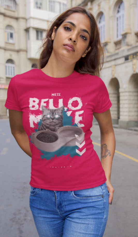 Bello & Mieze - Hungry Cat - Ladies Premium Shirt